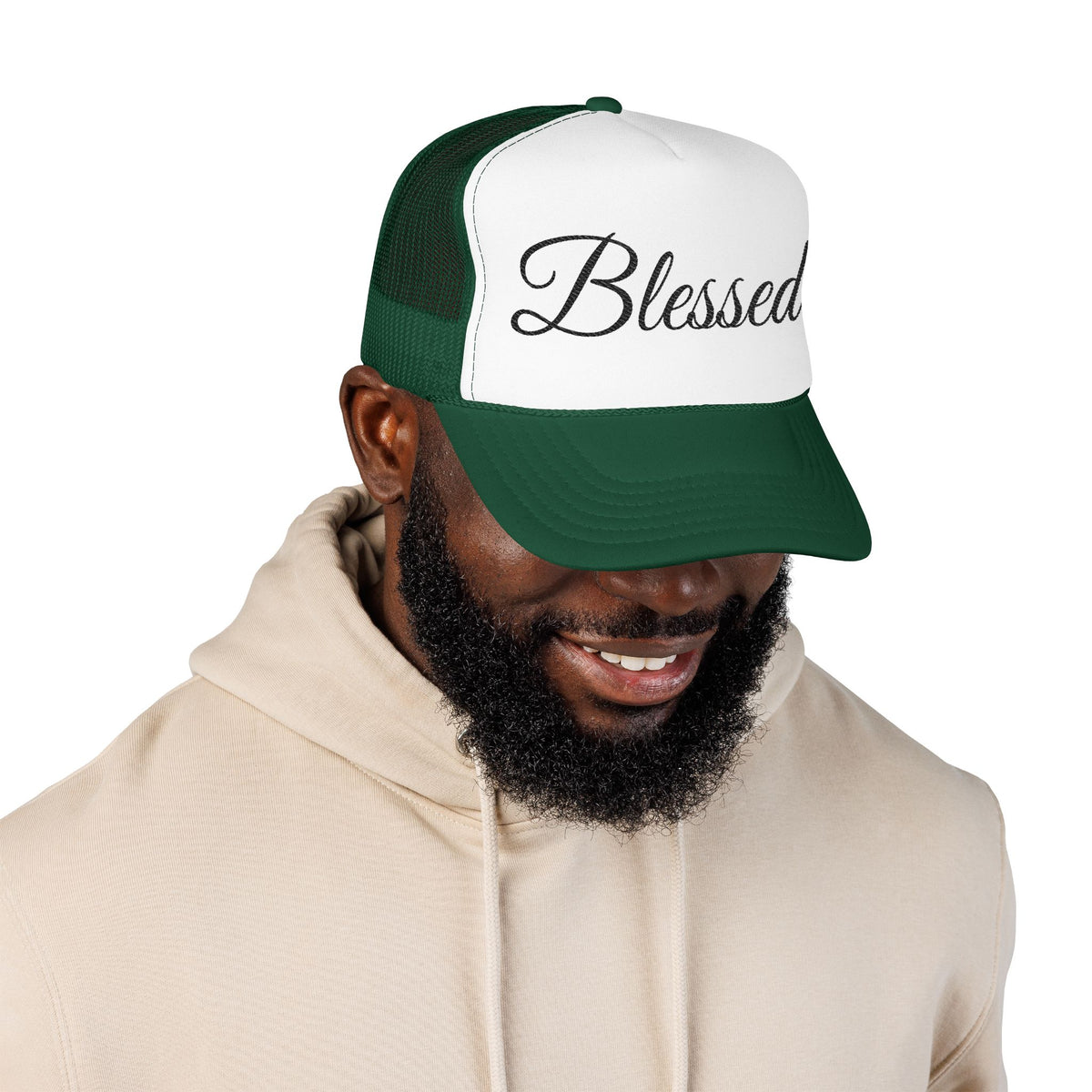 Blessed Trucker Hat - Script Foam Cap