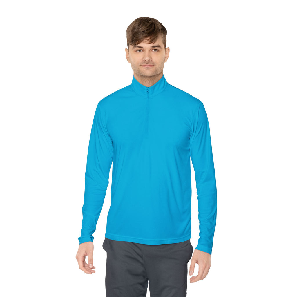 Quarter-Zip Pullover - “The Overthinker” Back Graphic (Thinking Too Much Since Always)
