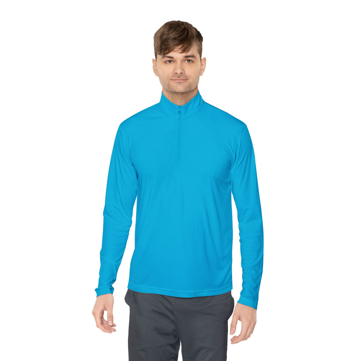 Quarter-Zip Pullover - “The Overthinker” Back Graphic (Thinking Too Much Since Always)