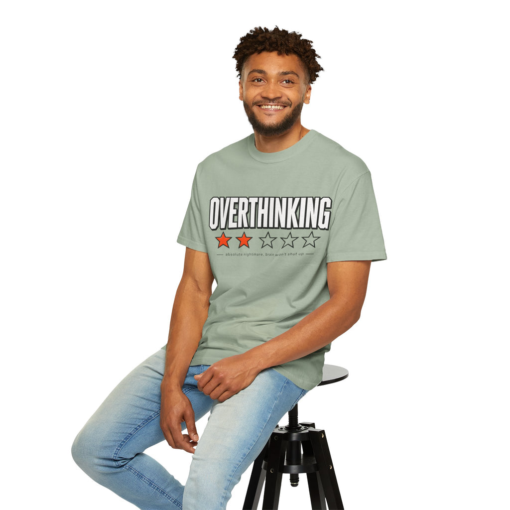 Overthinking Score T Shirt - Relatable Mental Health Graphic Tee