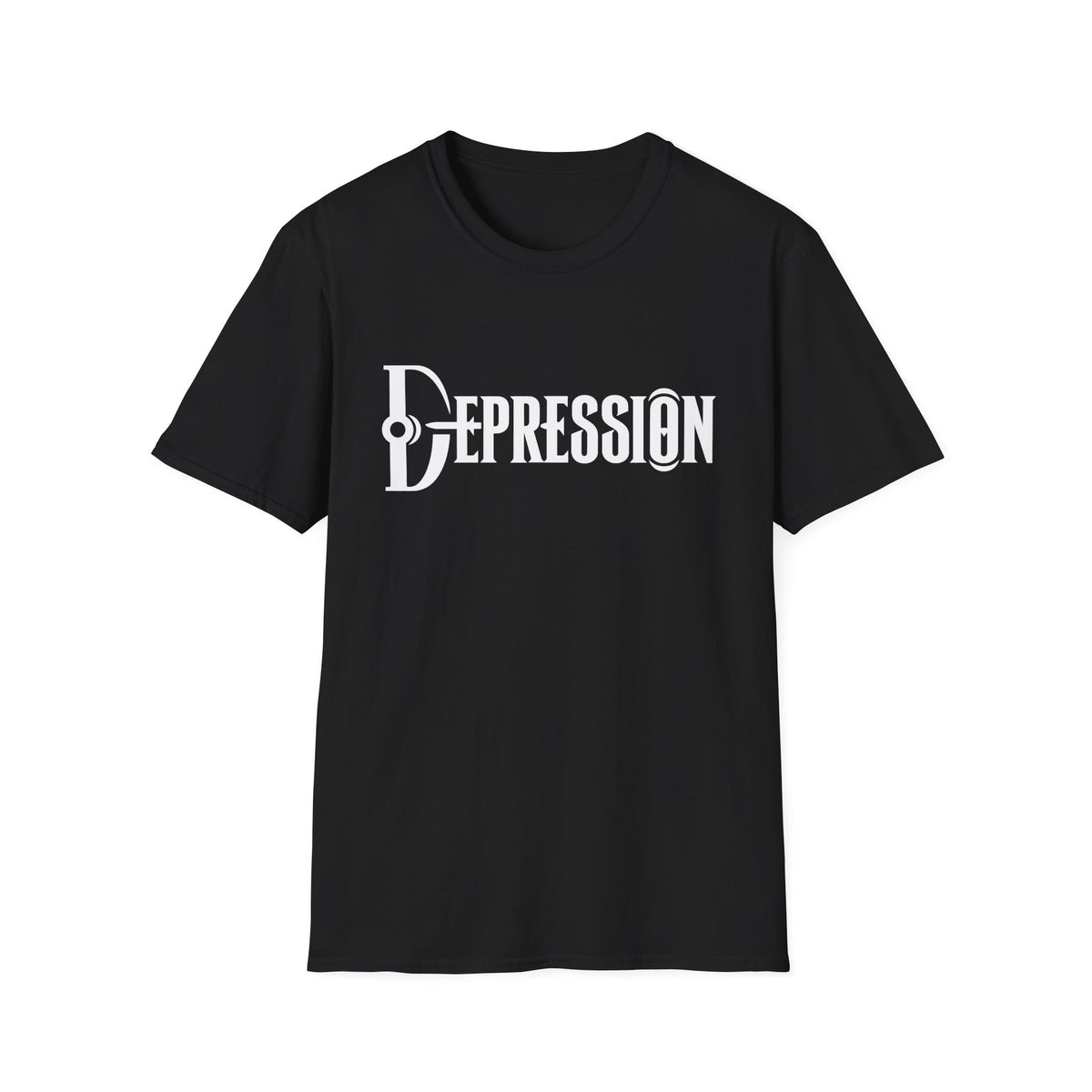 Depression Awareness T-Shirt - Stylized Keyhole Typography