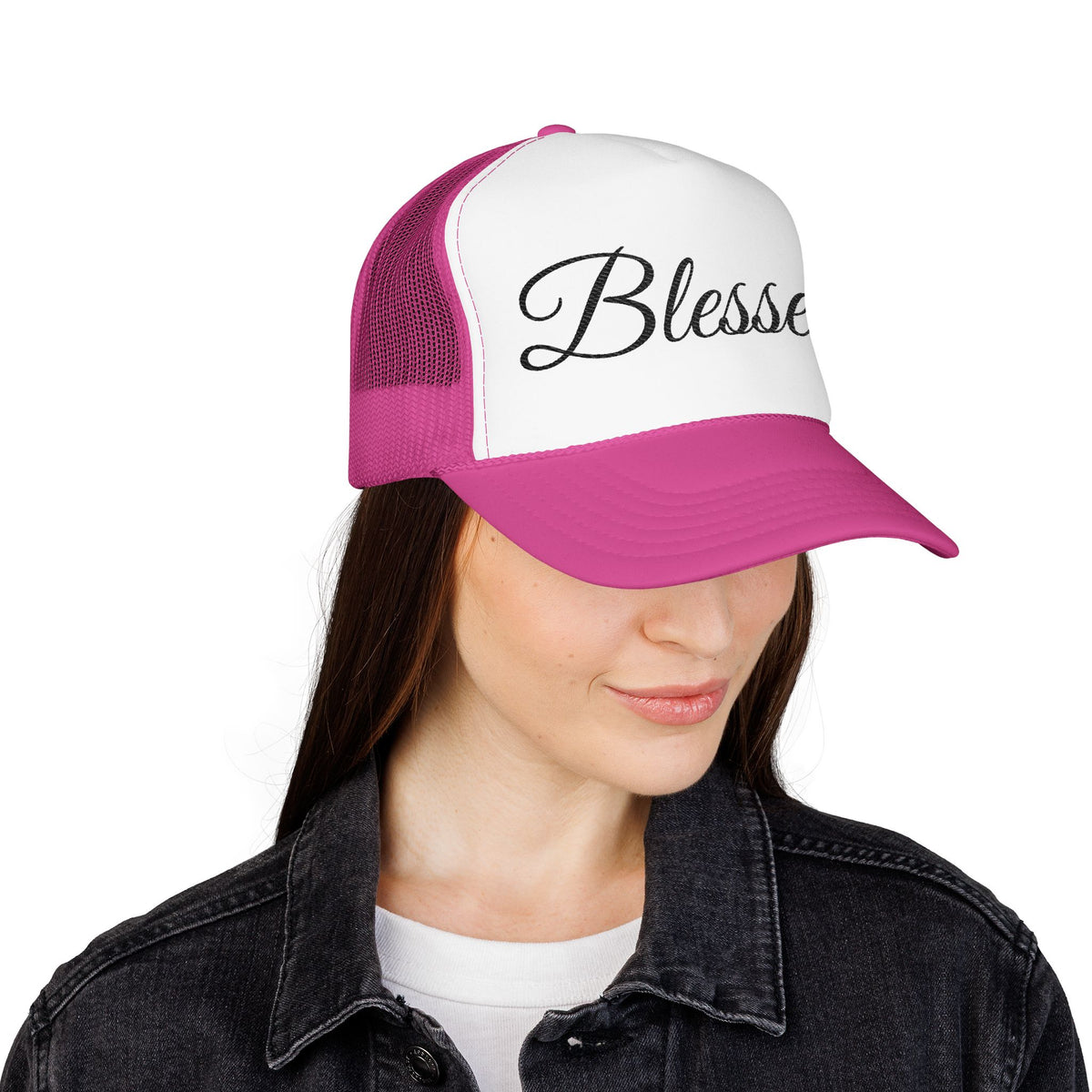 Blessed Trucker Hat - Script Foam Cap