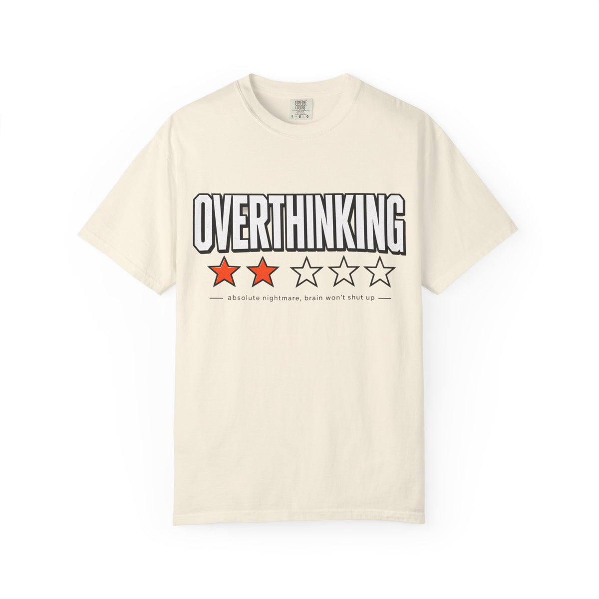 Overthinking Score T Shirt - Relatable Mental Health Graphic Tee