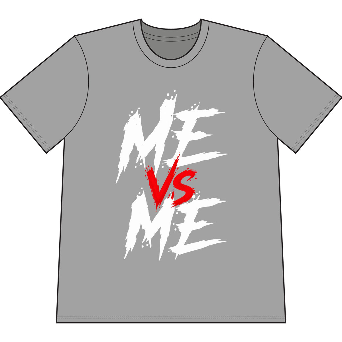 Me vs Me T-Shirt - Motivational Self-Competition Graphic Tee