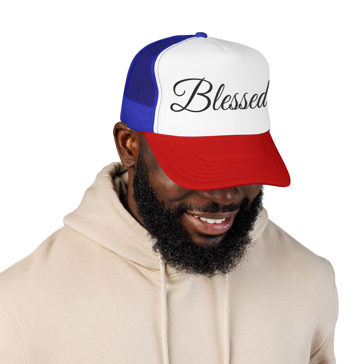 Blessed Trucker Hat - Script Foam Cap
