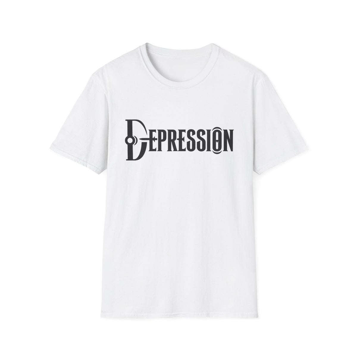 Depression Awareness T-Shirt - Stylized Keyhole Typography