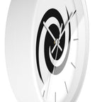 Personalized Minimalist Spiral Wall Clock - Modern Black Swirl Home Decor