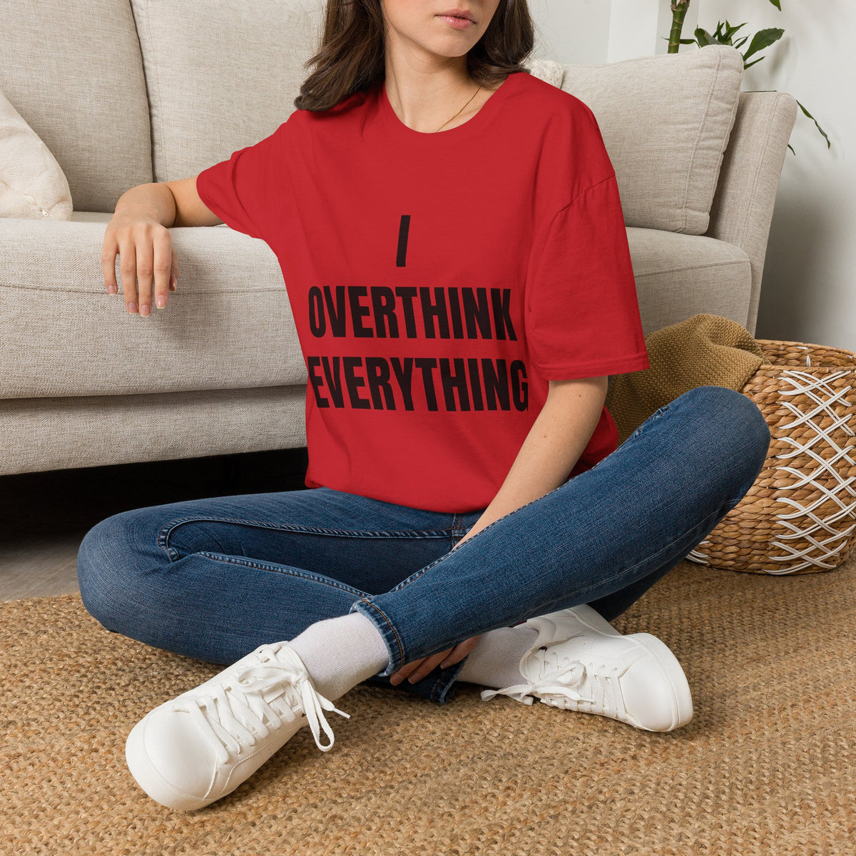 Overthink Everything T-Shirt - Funny Relatable Graphic Tee for Overthinkers