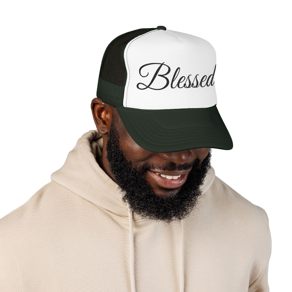 Blessed Trucker Hat - Script Foam Cap