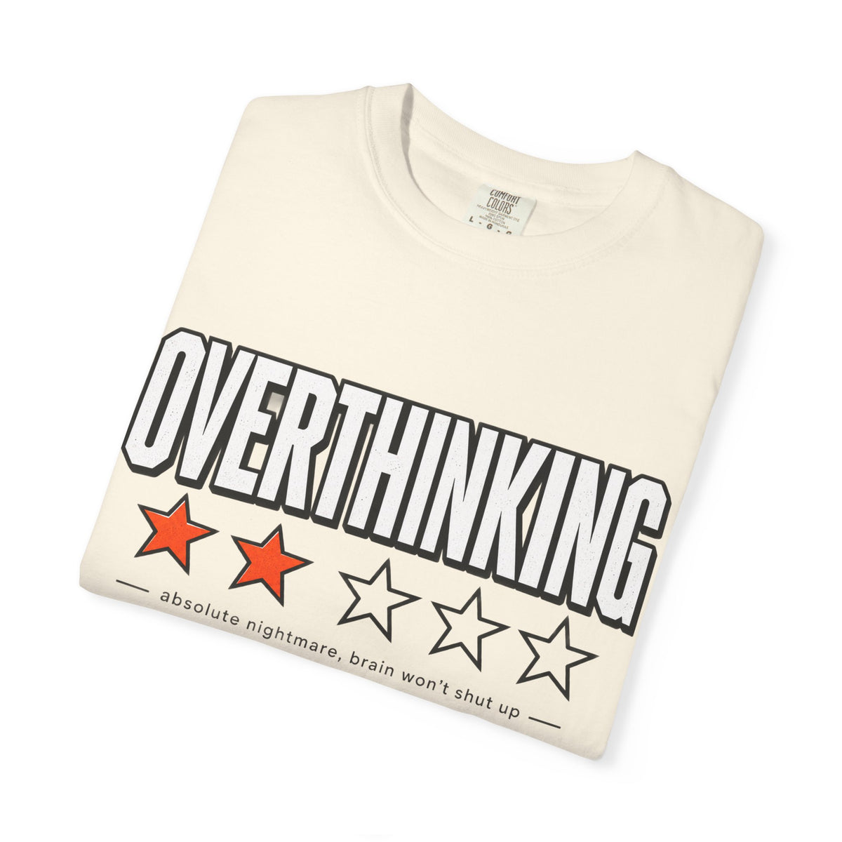 Overthinking Score T Shirt - Relatable Mental Health Graphic Tee