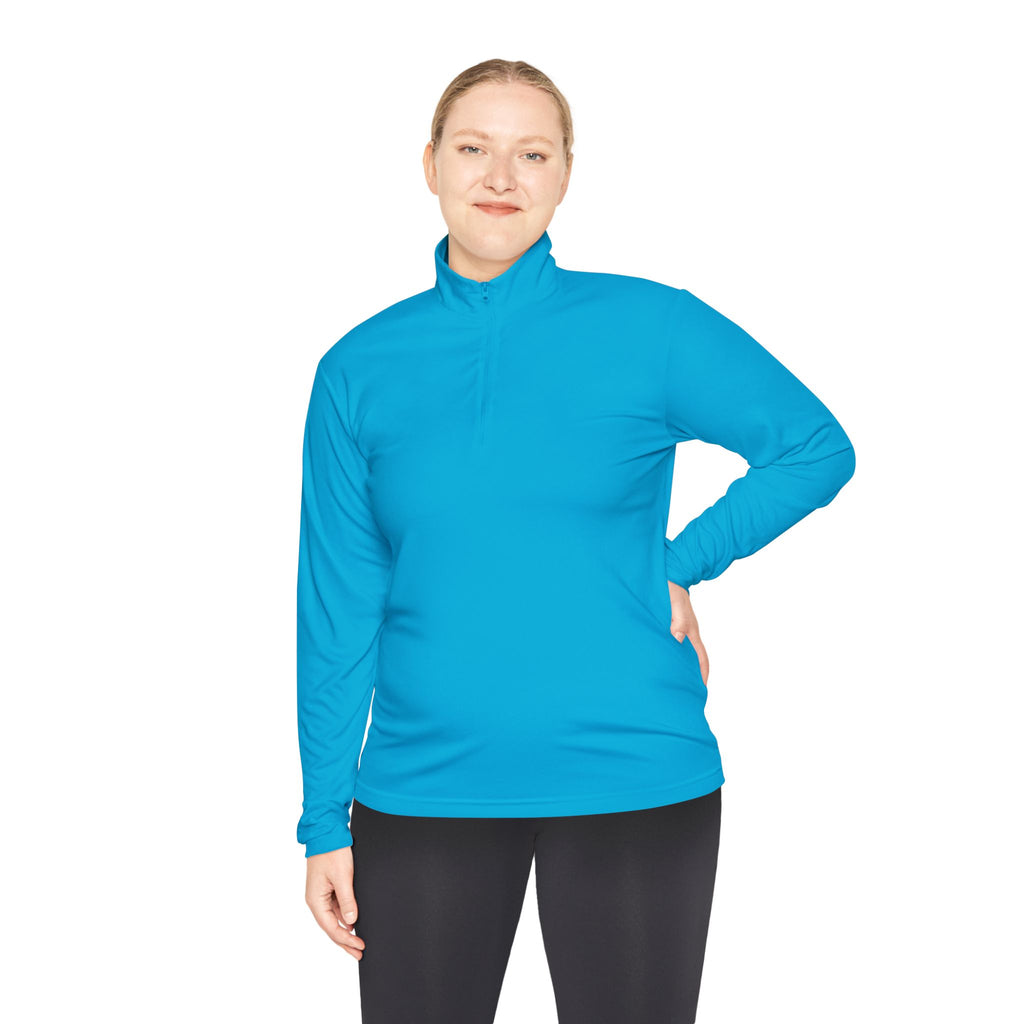 Quarter-Zip Pullover - “The Overthinker” Back Graphic (Thinking Too Much Since Always)