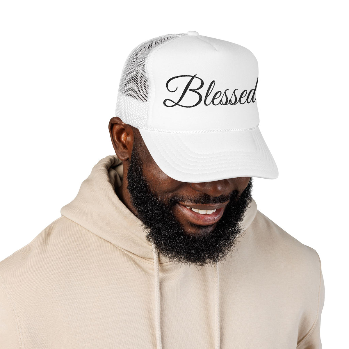 Blessed Trucker Hat - Script Foam Cap