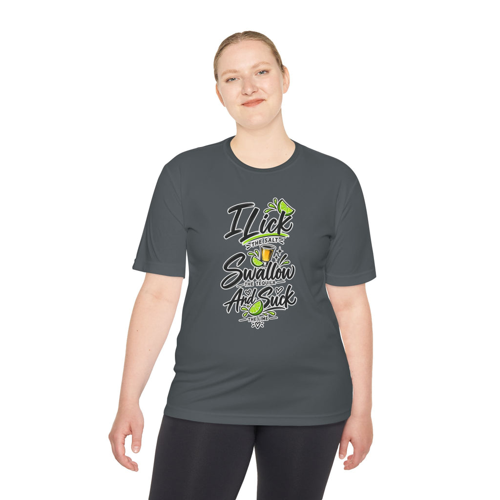 Graphic Tee - "I Lick the Salt, Swallow the Tequila and Suck the Lime" Funny Margarita Shirt