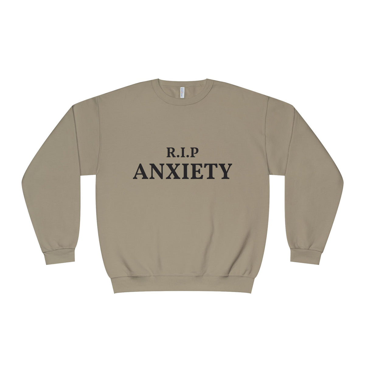 R.I.P. Anxiety Crewneck Sweatshirt - Minimal Mental Health Comfort Pullover