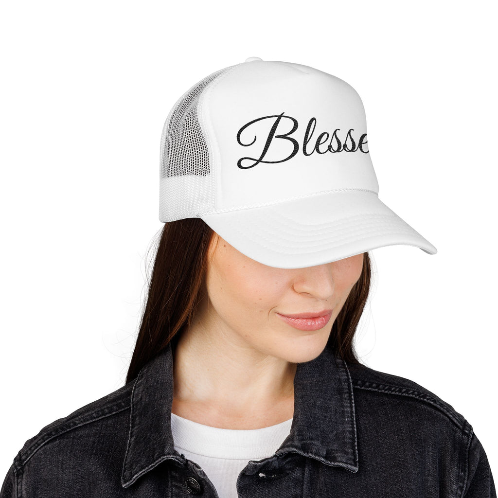 Blessed Trucker Hat - Script Foam Cap