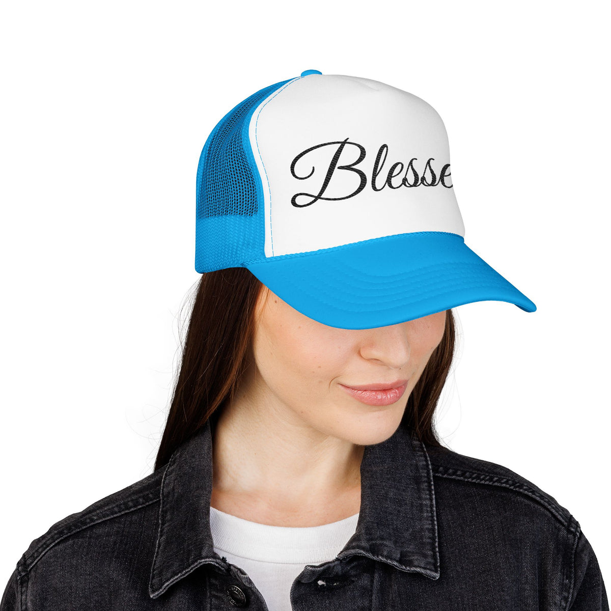 Blessed Trucker Hat - Script Foam Cap