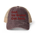 Women's Washed Mesh-Back Cap