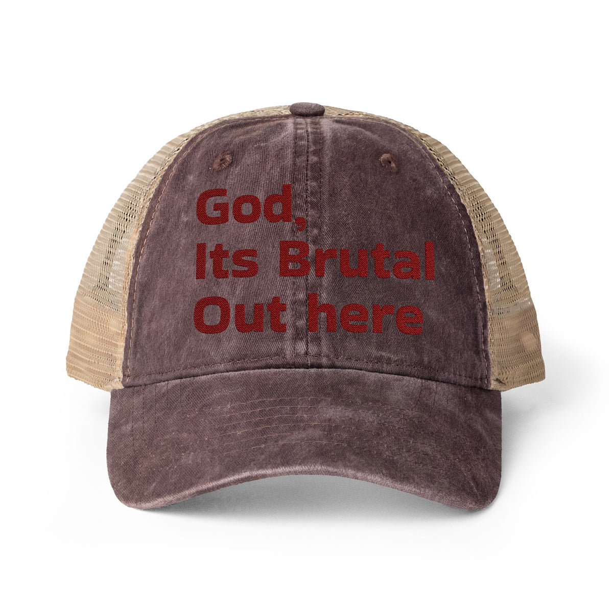 Women's Washed Mesh-Back Cap
