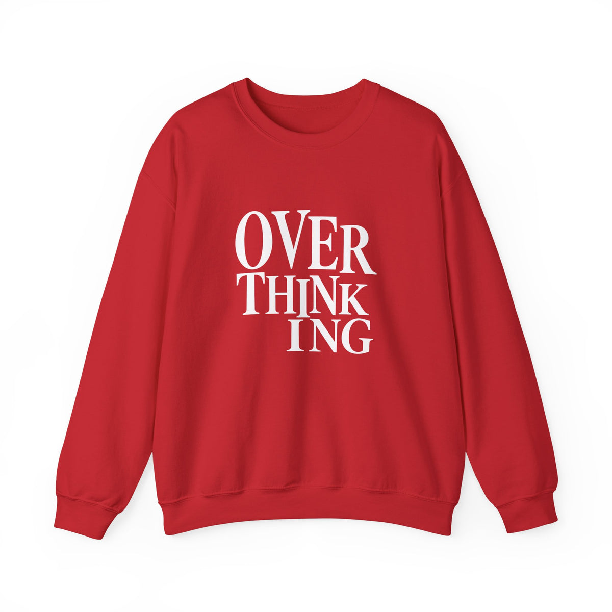 Overthinking Sweatshirt - Minimalist Anxiety Awareness Crewneck