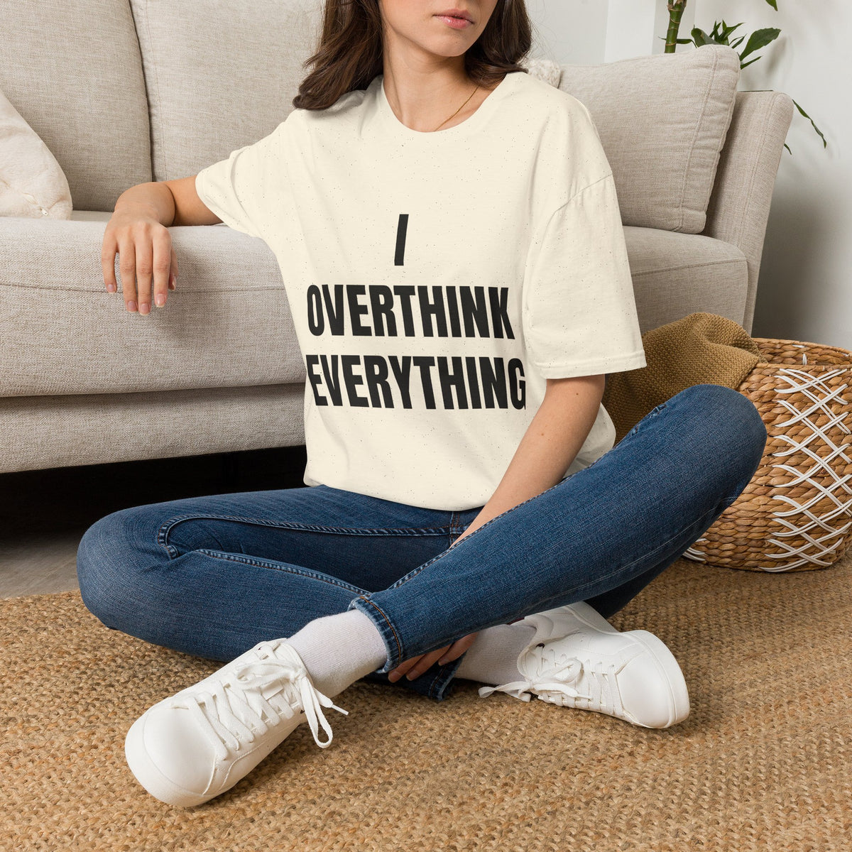 Overthink Everything T-Shirt - Funny Relatable Graphic Tee for Overthinkers