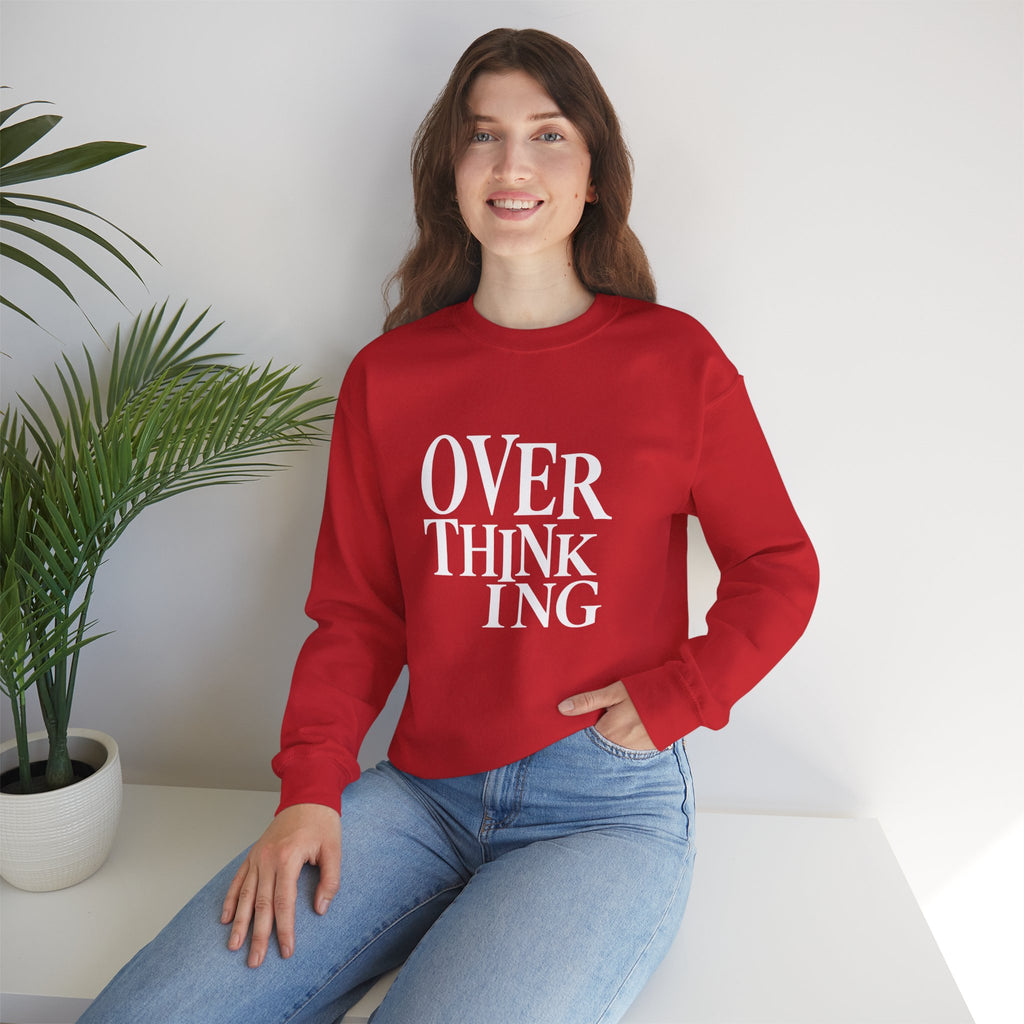 Overthinking Sweatshirt - Minimalist Anxiety Awareness Crewneck