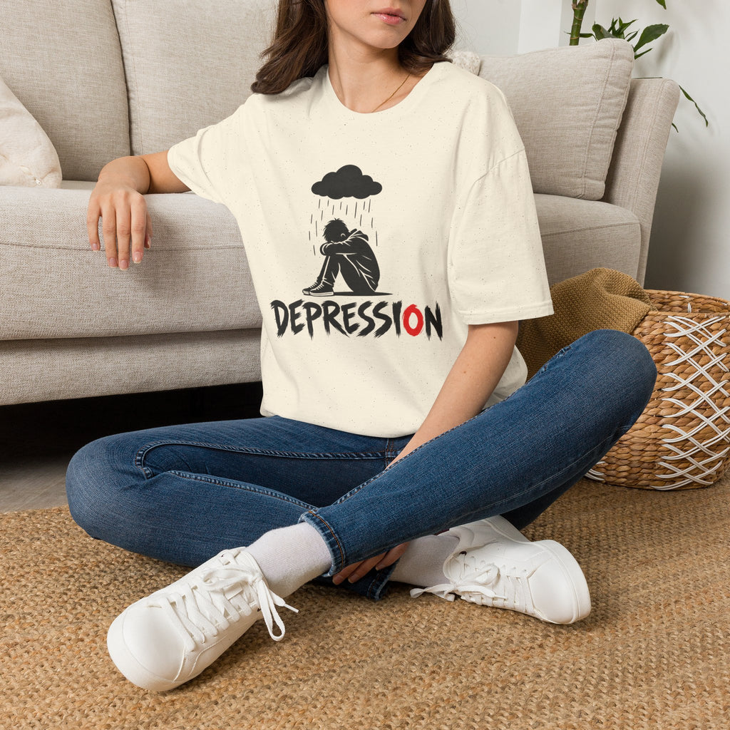 Depression Awareness T-Shirt - Rain Cloud Mental Health Tee