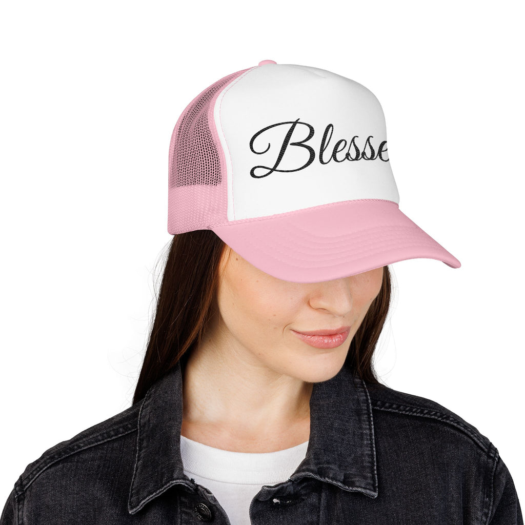 Blessed Trucker Hat - Script Foam Cap