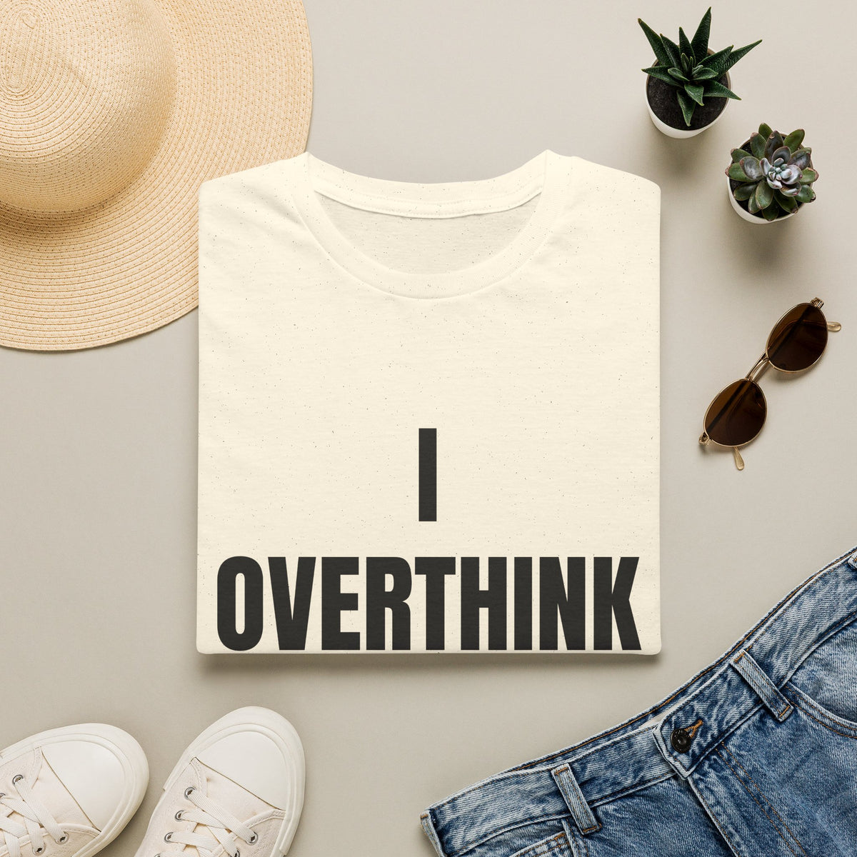 Overthink Everything T-Shirt - Funny Relatable Graphic Tee for Overthinkers