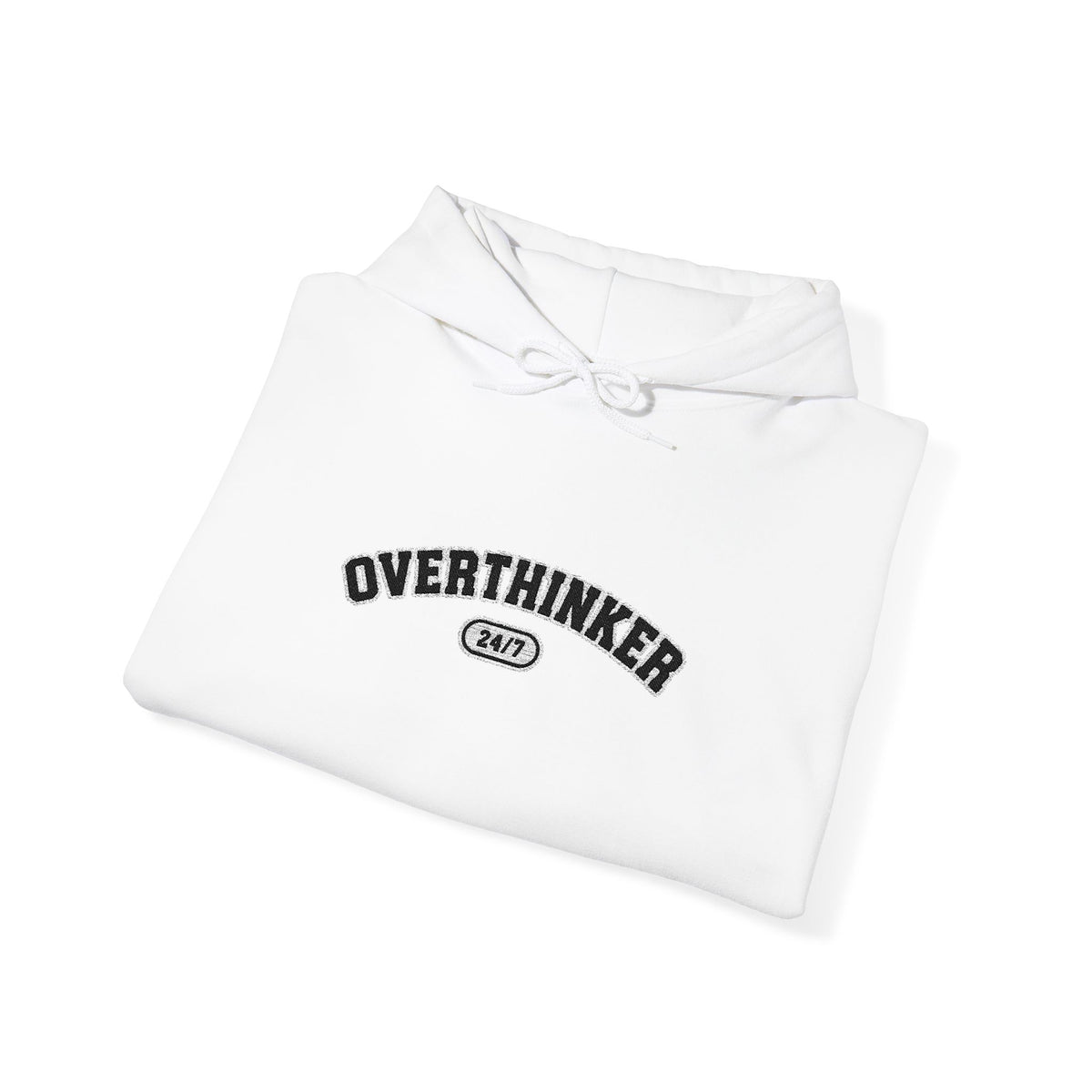 Overthinker Hoodie - Minimal Text Graphic Pullover