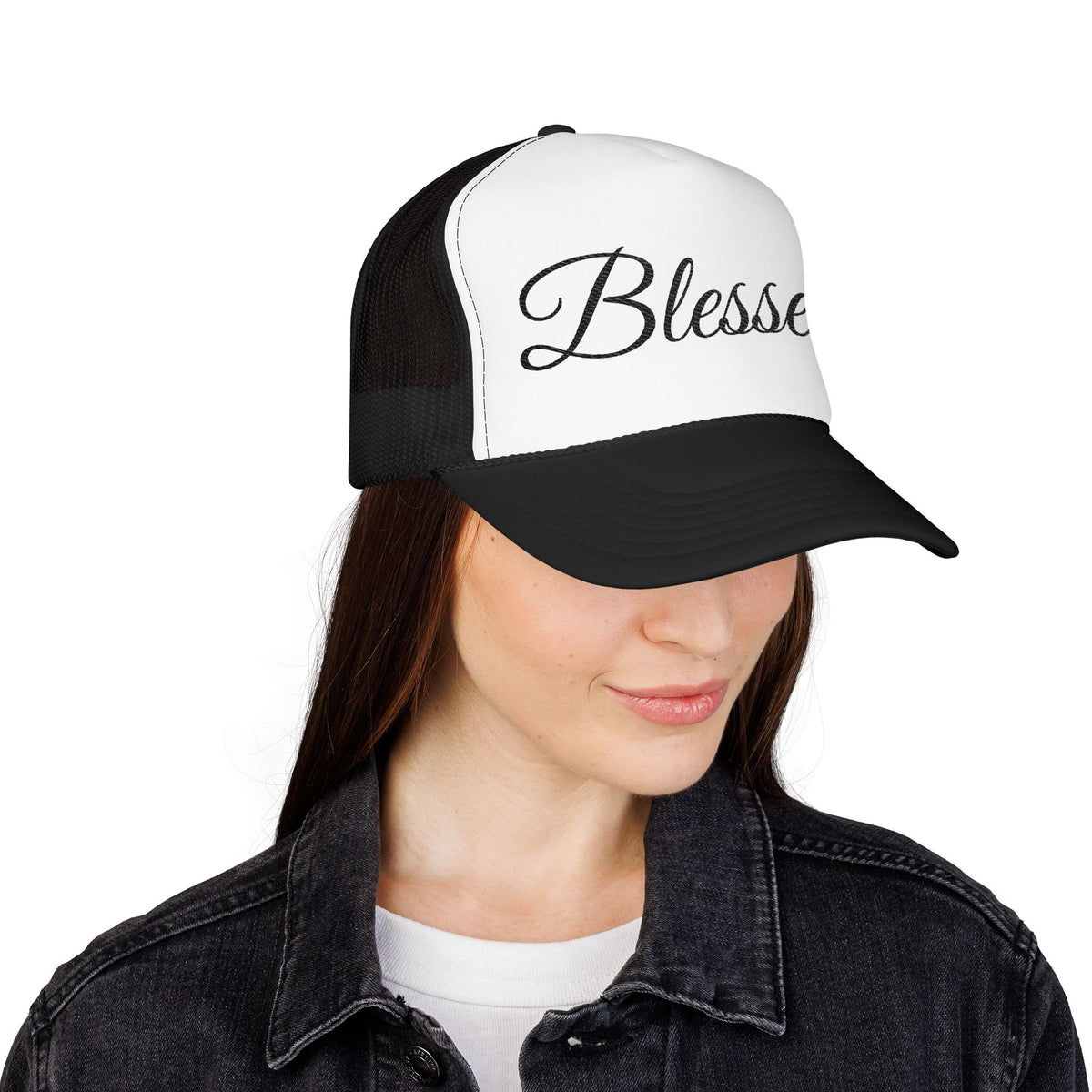 Blessed Trucker Hat - Script Foam Cap