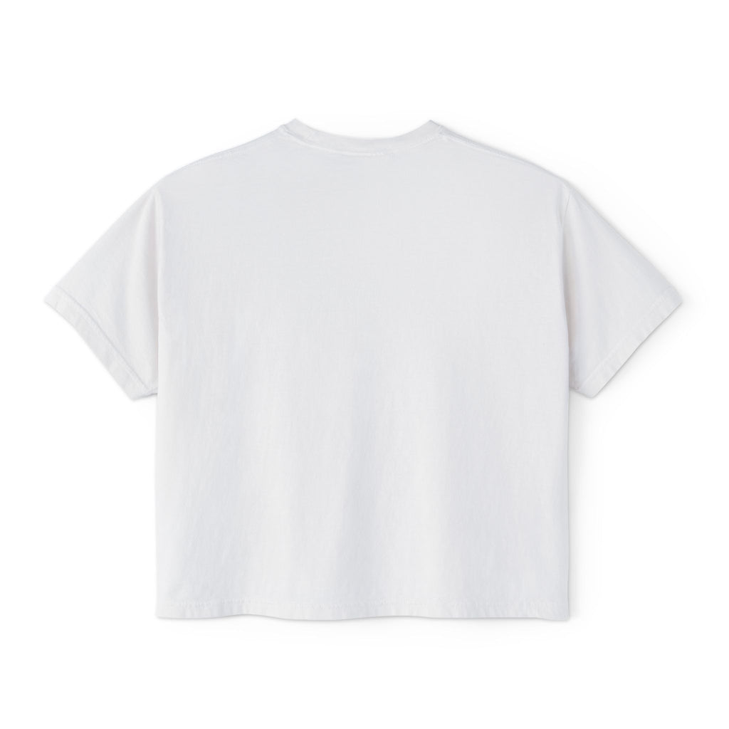 Boxy Tee - "my neck, my back / my anxiety attacks" Minimalist Anxiety Awareness Crop Top