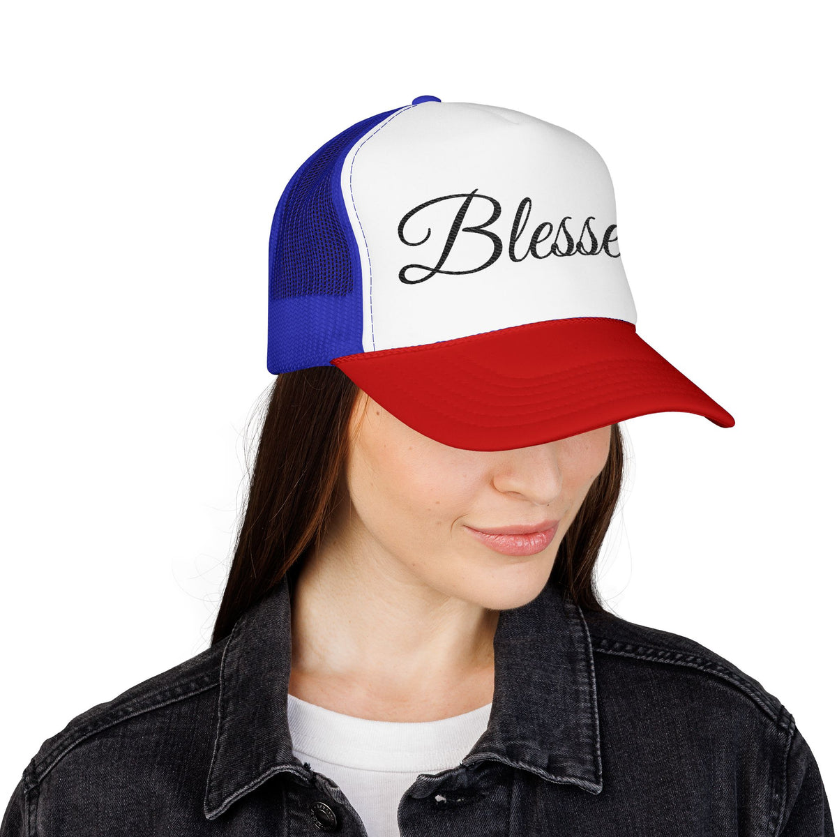 Blessed Trucker Hat - Script Foam Cap