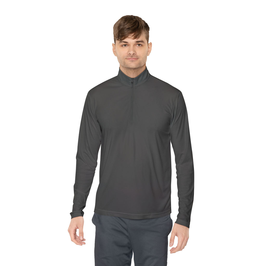 Quarter-Zip Pullover - “The Overthinker” Back Graphic (Thinking Too Much Since Always)