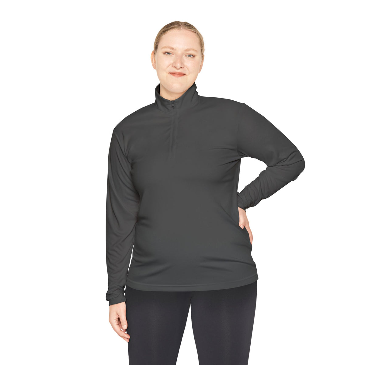 Quarter-Zip Pullover - “The Overthinker” Back Graphic (Thinking Too Much Since Always)