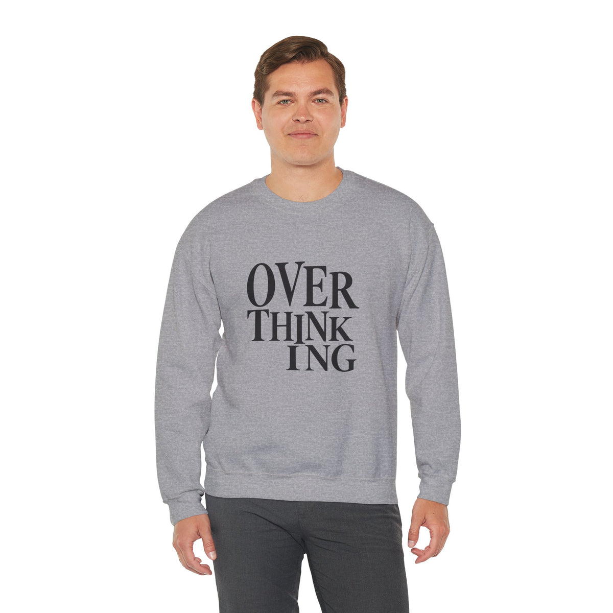 Overthinking Sweatshirt - Minimalist Anxiety Awareness Crewneck