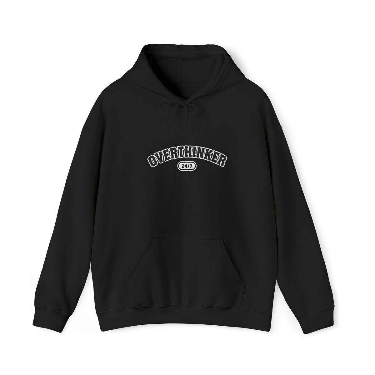 Overthinker Hoodie - Minimal Text Graphic Pullover