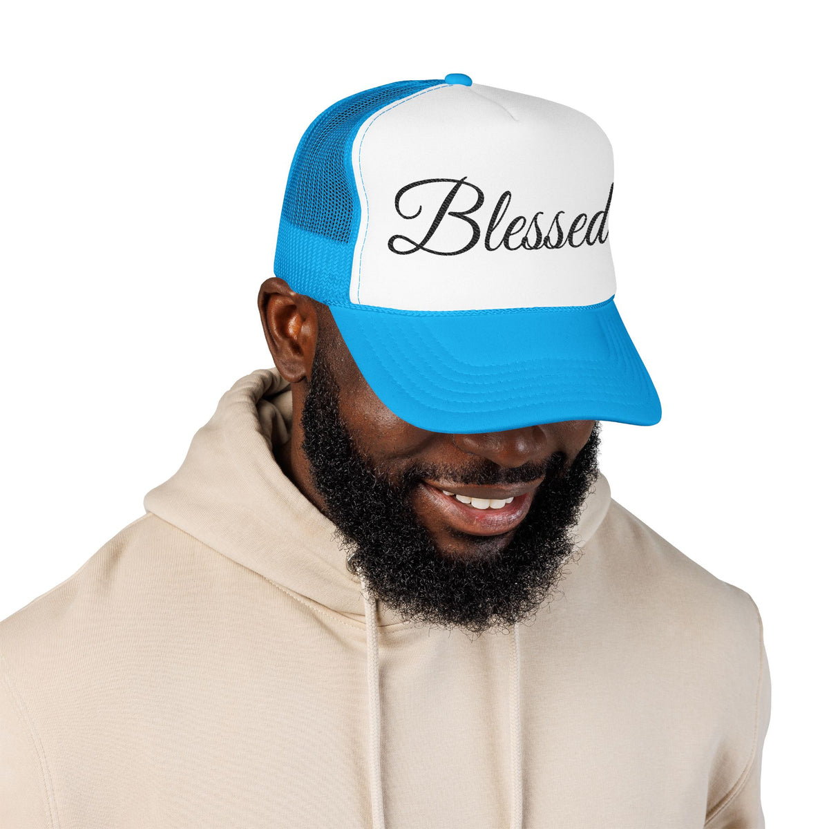 Blessed Trucker Hat - Script Foam Cap