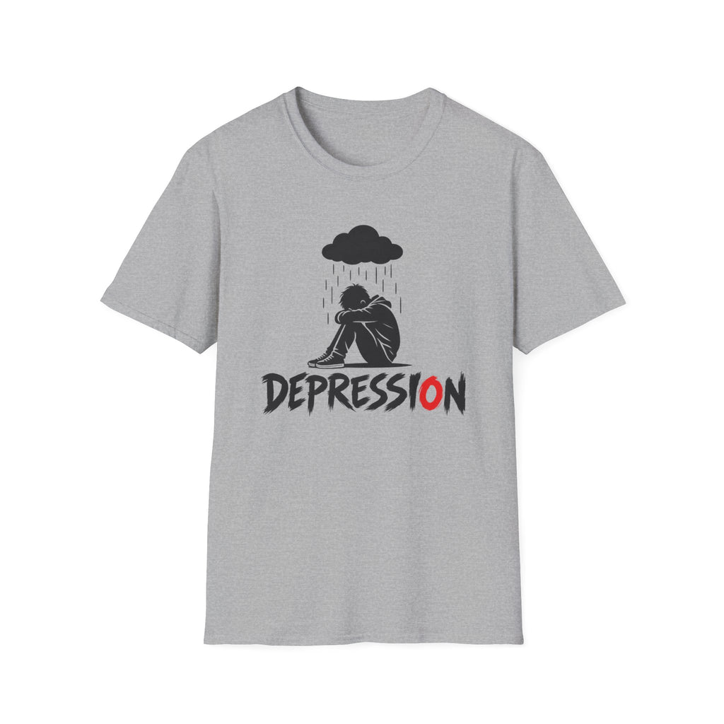 Depression Awareness T-Shirt - Rain Cloud Mental Health Tee