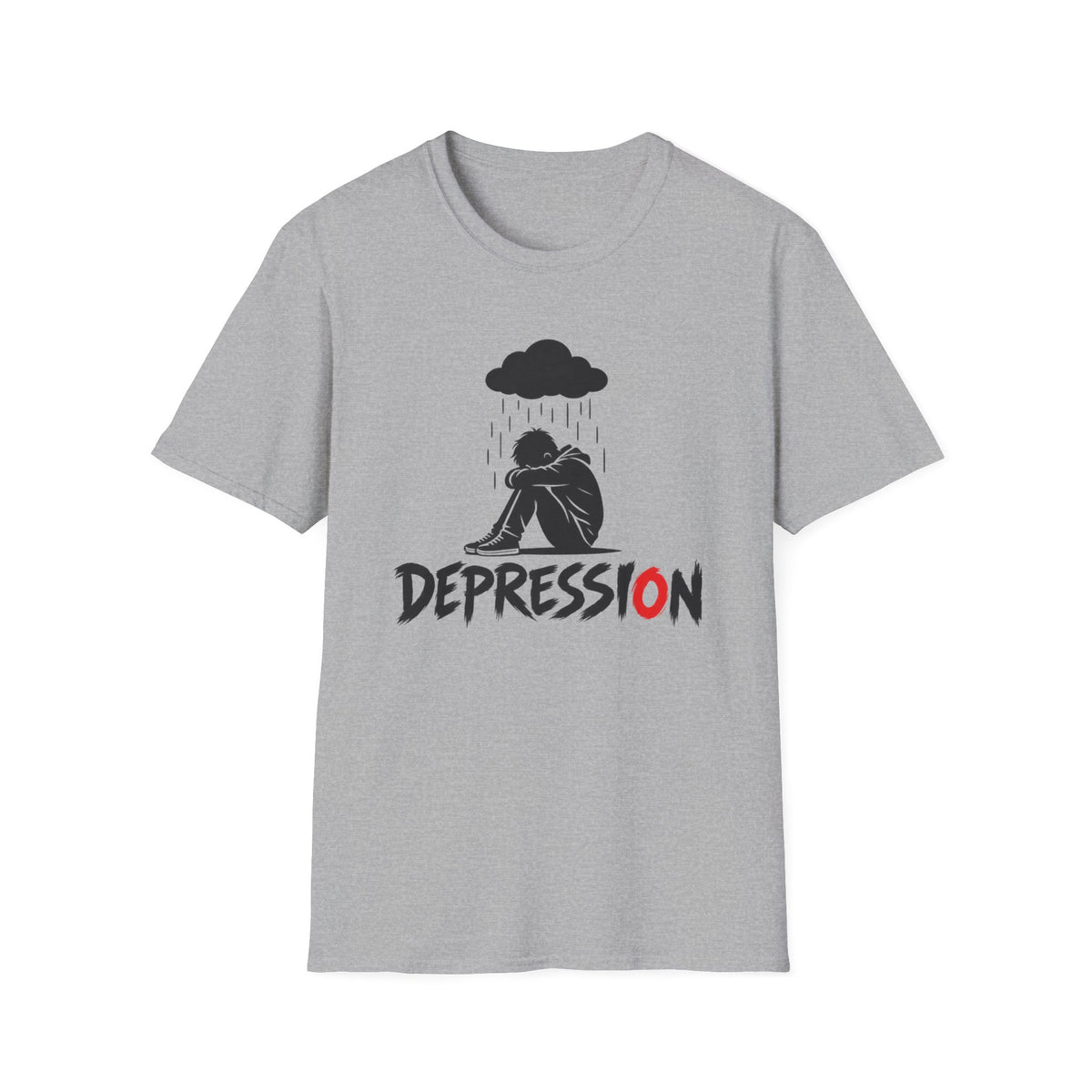 Depression Awareness T-Shirt - Rain Cloud Mental Health Tee