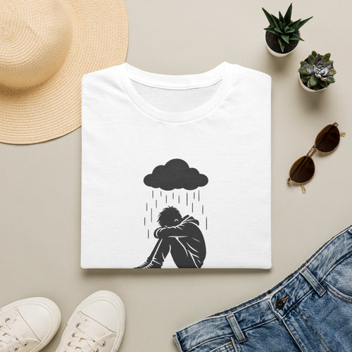 Depression Awareness T-Shirt - Rain Cloud Mental Health Tee