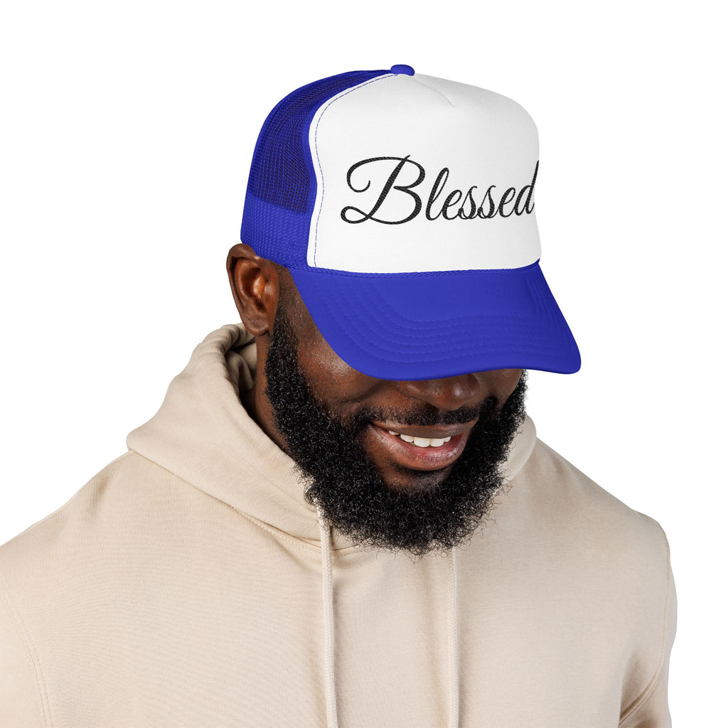 Blessed Trucker Hat - Script Foam Cap