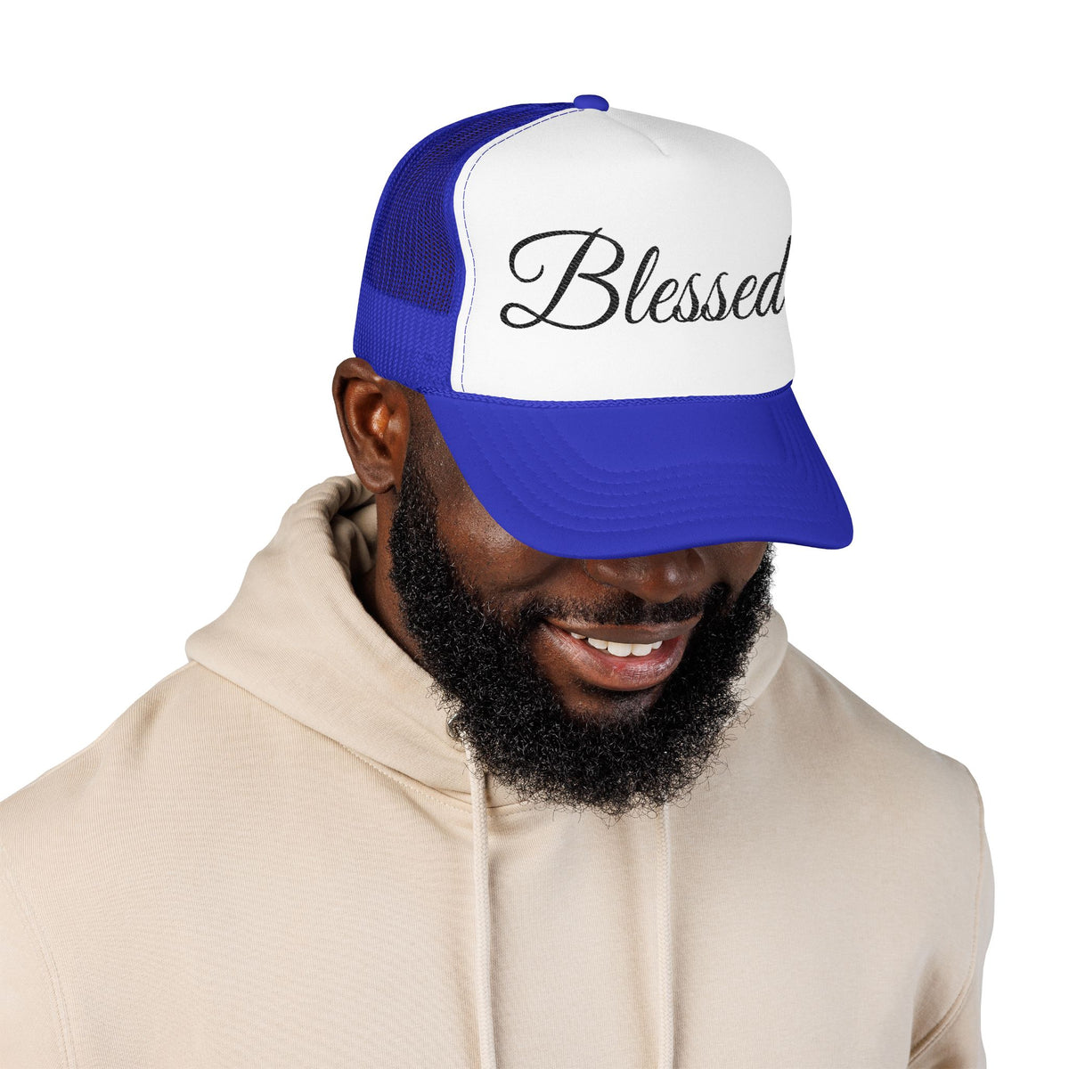Blessed Trucker Hat - Script Foam Cap