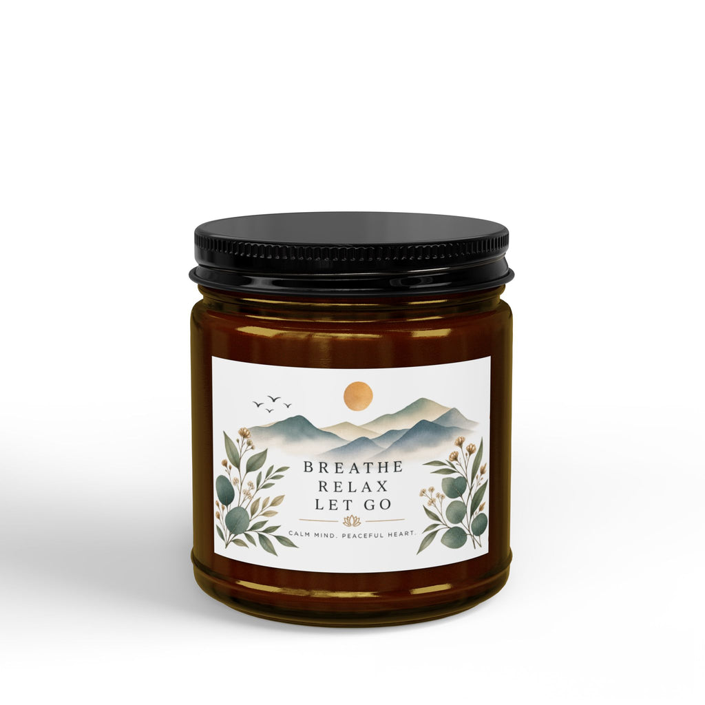 Soy Candle - "Breathe Relax Let Go" Aromatherapy Candle (4oz & 9oz)
