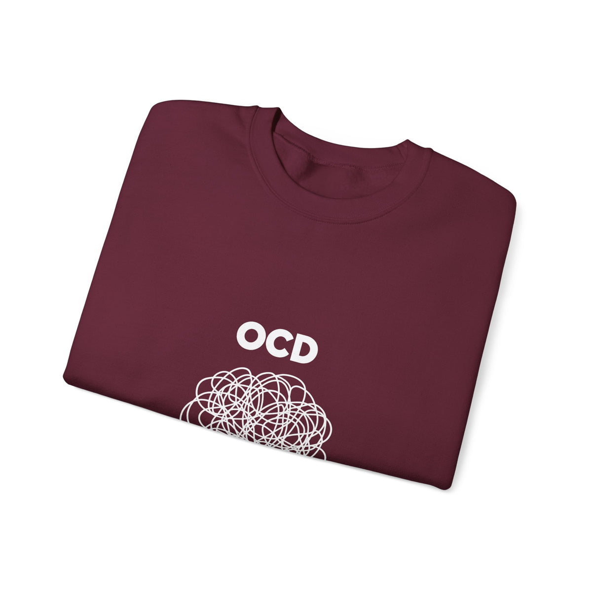 OCD Awareness Crewneck Sweatshirt - "A daily battle with my brain" Comfort Pullover