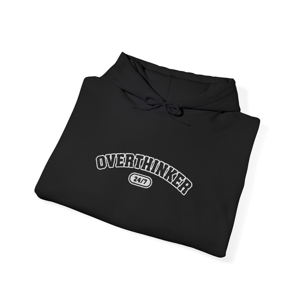 Overthinker Hoodie - Minimal Text Graphic Pullover