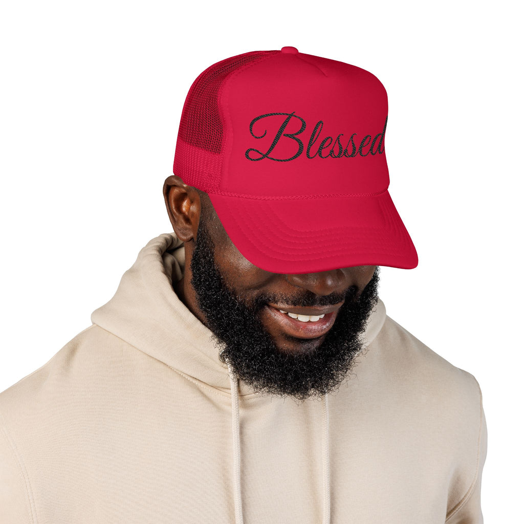 Blessed Trucker Hat - Script Foam Cap