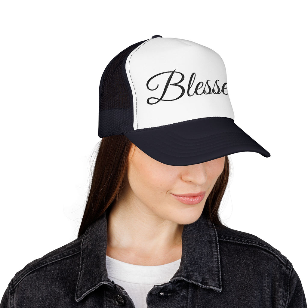 Blessed Trucker Hat - Script Foam Cap