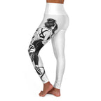 High-Waisted Yoga Leggings - 'Keep Going' Motivational Script