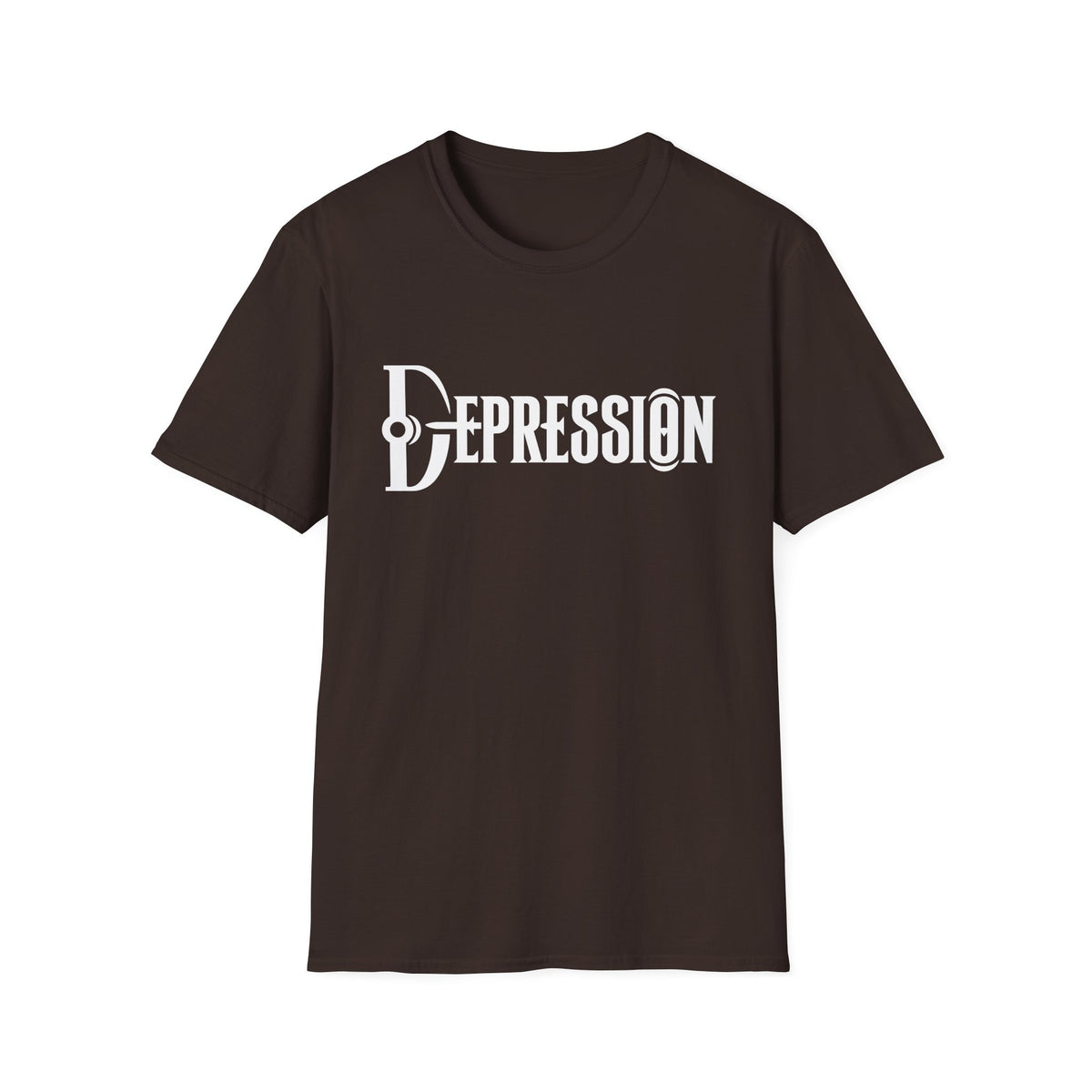 Depression Awareness T-Shirt - Stylized Keyhole Typography