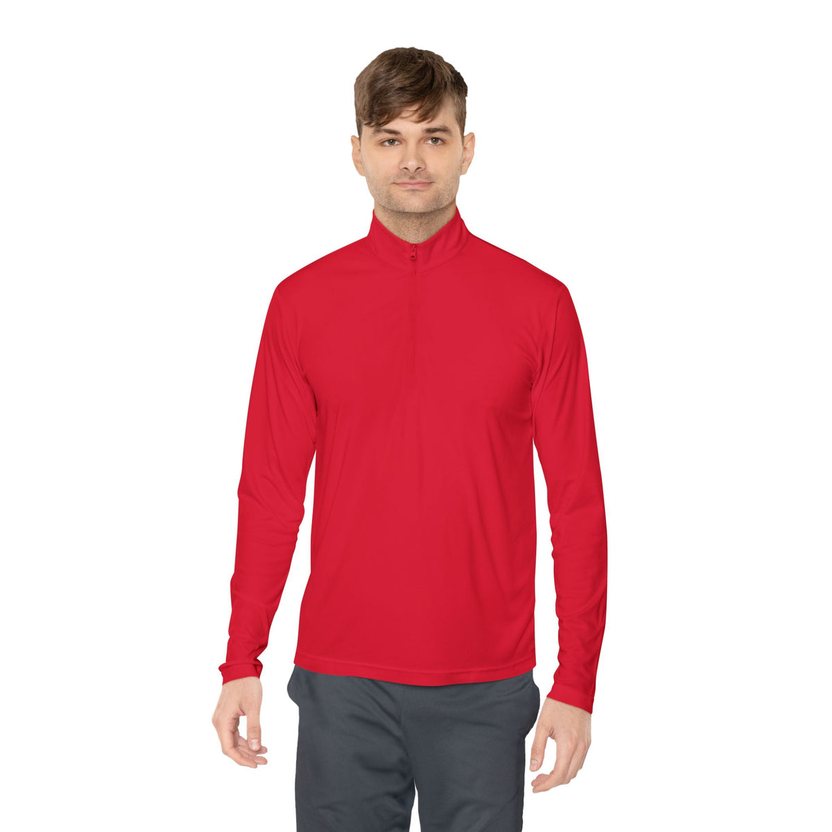 Quarter-Zip Pullover - “The Overthinker” Back Graphic (Thinking Too Much Since Always)